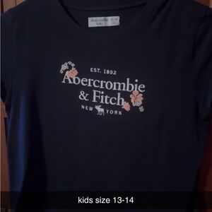 6/$20 Abercrombie & Fitch Kids Navy Graphic Tee